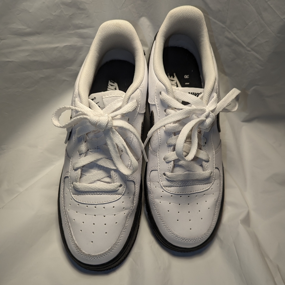 Nike black & white Air Force One sneakers